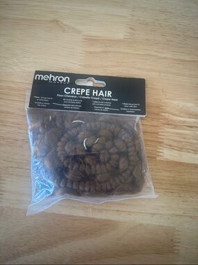 Mehron Crepe Hair - Brown Faux Hair